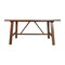 Flash Furniture Eli Solid Wood Farmhouse Coffee Table, Trestle Style Accent Table in Walnut LFS-2013-WAL-GG - alternate 6